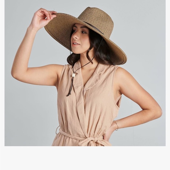 San Diego Hat Company Tan Wide Brim Hat - Picture 5 of 7